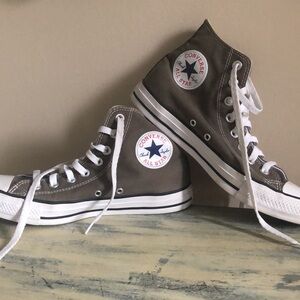 Chuck Taylor, all star high top converse: Steel gray